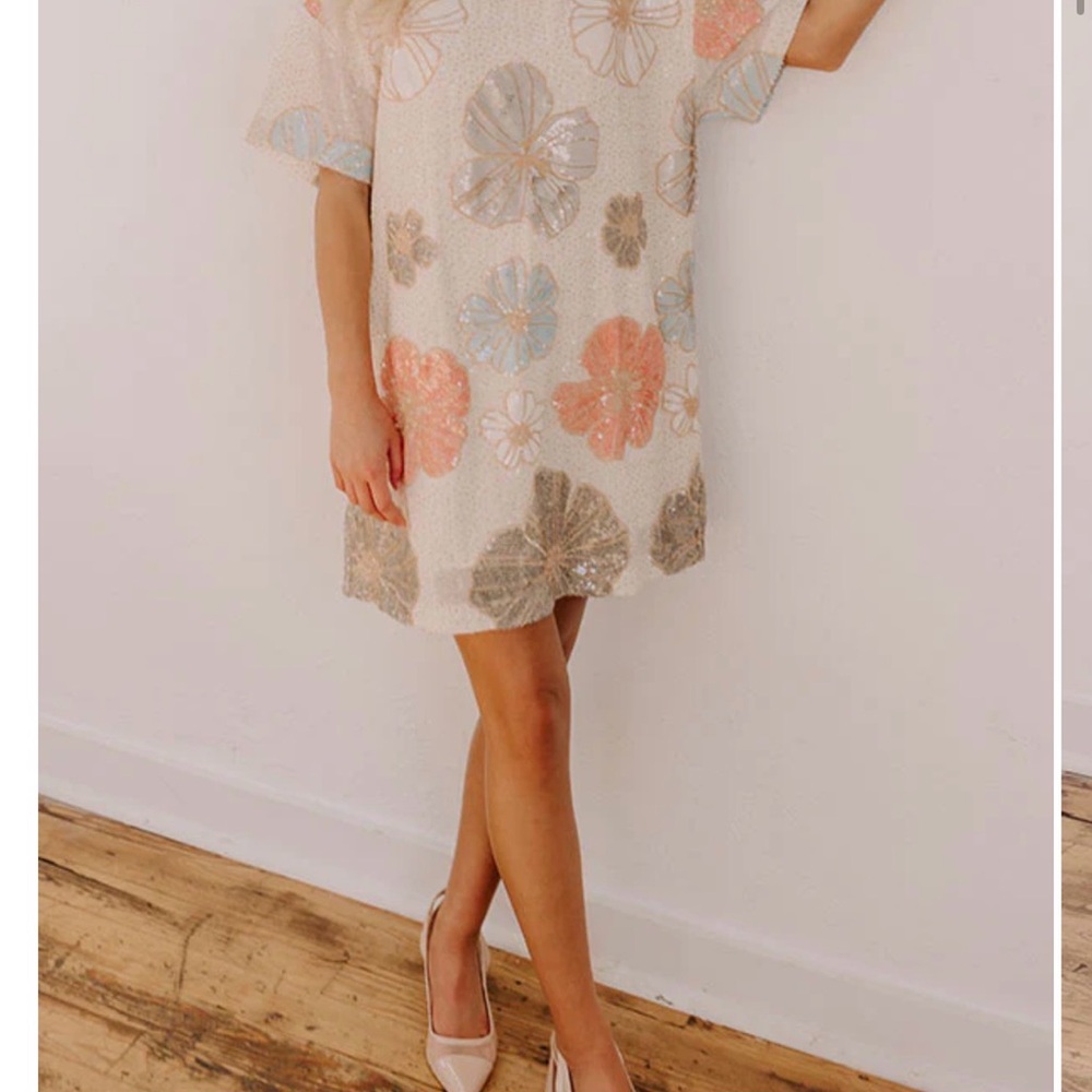 Mable PAIR WITH A SMILE SEQUIN MINI DRESS shift dress
